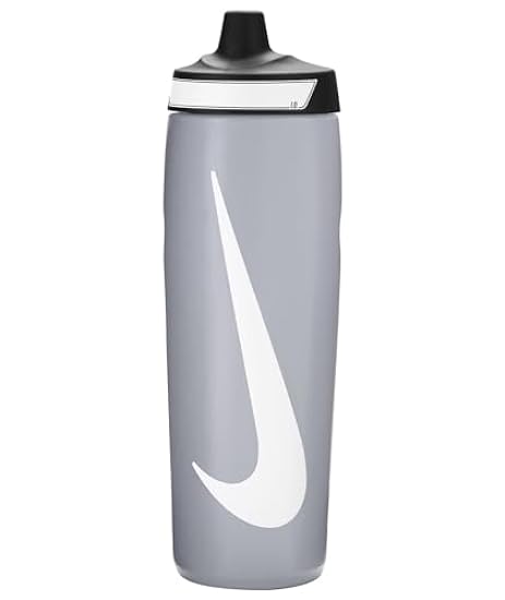 Nike Refuel Bottle 24 OZ Bottiglia Borraccia Sport BPA Free Ermetica (WOLF GREY/BLACK/WHITE) 892090110
