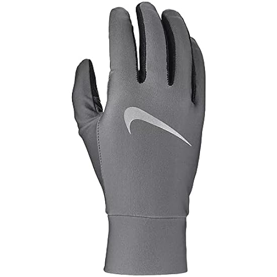 Nike Unisex – Guanti leggeri per adulti, grigio fumo/nero/argento, taglia unica 425043749
