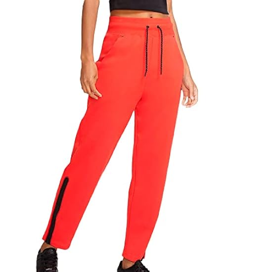 Nike - Pantaloni tuta da donna arancioni Tech Fleece 93