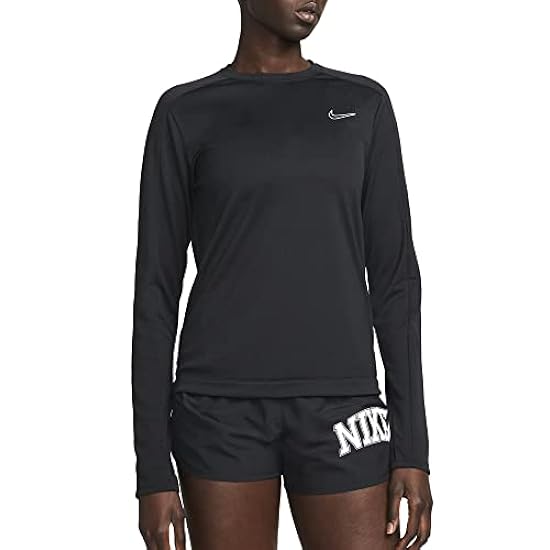 Nike Dri-Fit-Swoosh-Run Maglietta a Maniche Lunghe Donn