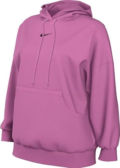Nike DQ5860-675 Sportswear Phoenix Fleece Felpa con Cappuccio Donna Playful Pink/Black Taglia S-S 824424379