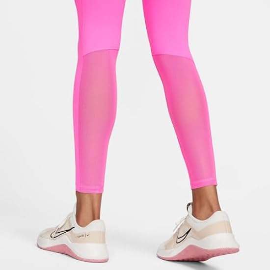 Nike W NP 365 Tight Pantaloni Aderenti a Tutta Lunghezza, Playful Pink/White, S Donna 828621408