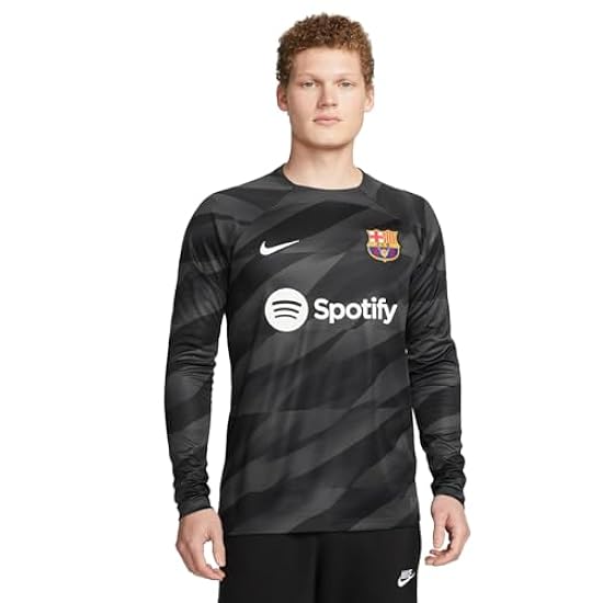 Barcelona FC FCB M Nk DF Stad JSY LS GK T-Shirt Uomo 18