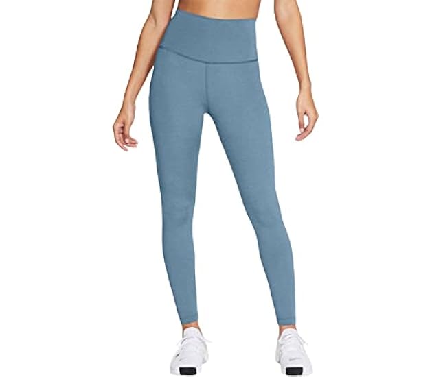 NIKE Yoga 7/8 Tight Pantaloni, Cerulean/Lt Armory Blue, XL Donna 304157143