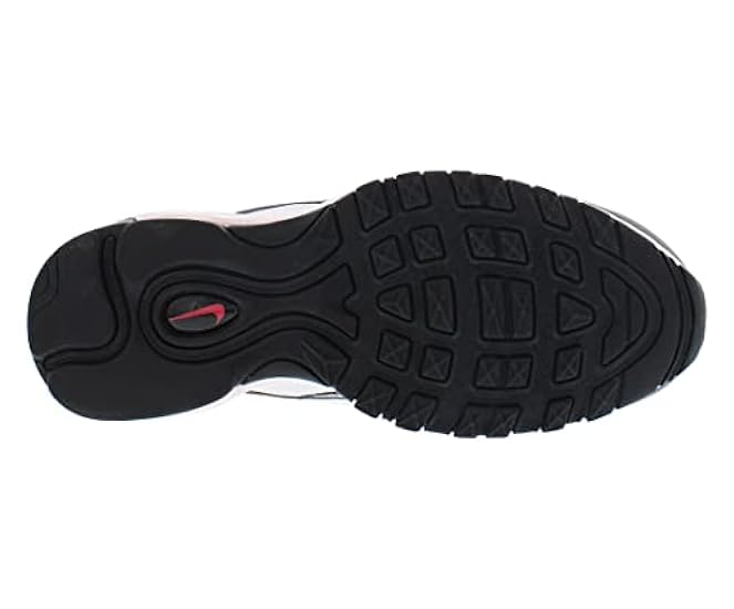 Nike Sneaker unisex per bambini Low Air Max 97 (GS), White Black Flat Pewter Light Silver 921522 110, 38.5 EU 609886573