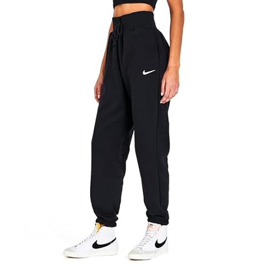 Nike DQ5887-010 W NSW PHNX FLC HR OS Pant Pantaloni Sportivi Donna Black/Sail Taglia L-T 868789263