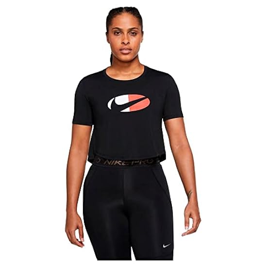 Nike W Nk One DF Clrblk SS Std CRP T-Shirt Donna 064764257