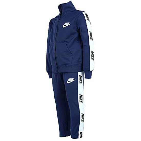 Nike - Tuta Completa Sportswear Tricot Bimbo Giacca e Pantaloni 86G796 U90 Blu - 3-4 Anni, Blu 115610163