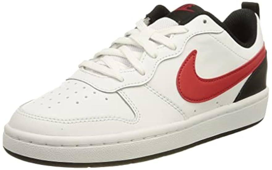 Nike Court Borough Low 2, Baby/Toddler Shoe, White/University Red-Black, 18.5 EU 206874098