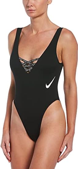 Nike Swim Sneakerkini Costume da bagno intero da donna, nero 2022 545560426