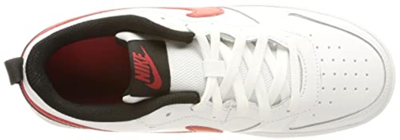 Nike Court Borough Low 2, Baby/Toddler Shoe, White/University Red-Black, 18.5 EU 206874098