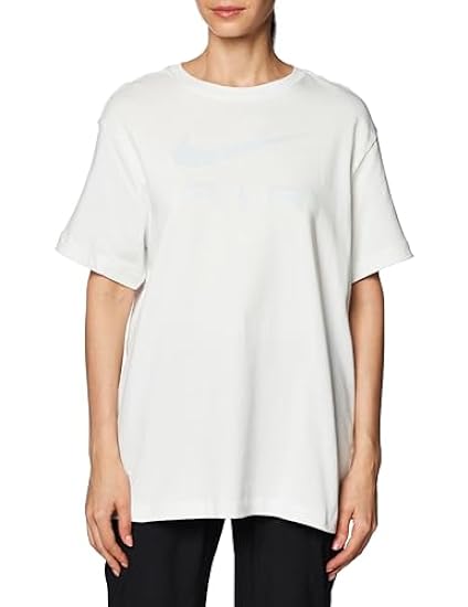 NIKE W NSW Tee Air BF T-Shirt, Vertice Bianco, L Donna 