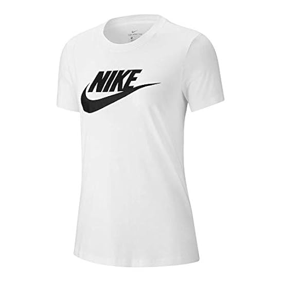 Nike W Nsw Tee Essntl Icon Futura, T Shirt Donna, Bianc