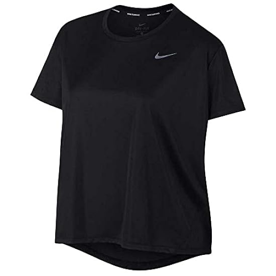 Nike W Nk Miler Top SS Plus T-Shirt Donna 391384586