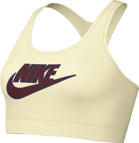 Nike Women´s Bra W Nk Swsh Med SPT Futura Bra, Coconut Milk/Dark Team Red, FB4080-113, XS 626882676