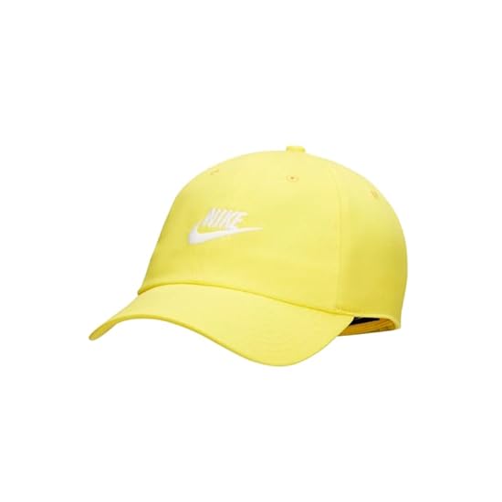 Nike Cappellino Cappello con Visiera Baseball Yellow Hat Giallo Taglia Unica Regolabile 800764657