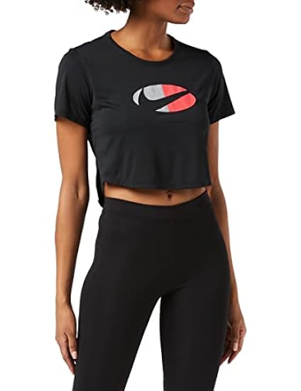 Nike W Nk One DF Clrblk SS Std CRP T-Shirt Donna 064764