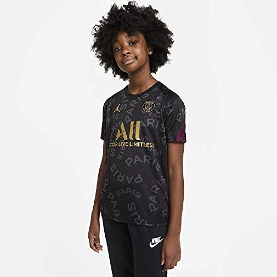 Nike PSG Y Nk Dry Top SS PM Cl T-Shirt Unisex - Bambini