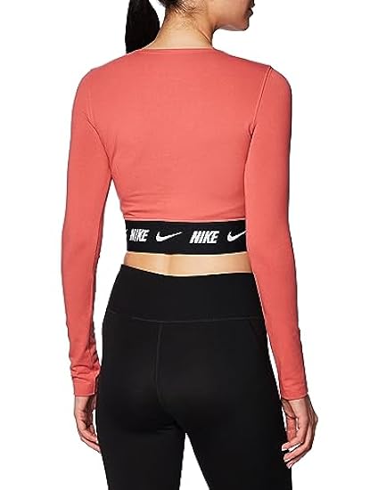 Nike NSW Crop Tape LS Top T-Shirt Donna 216539035
