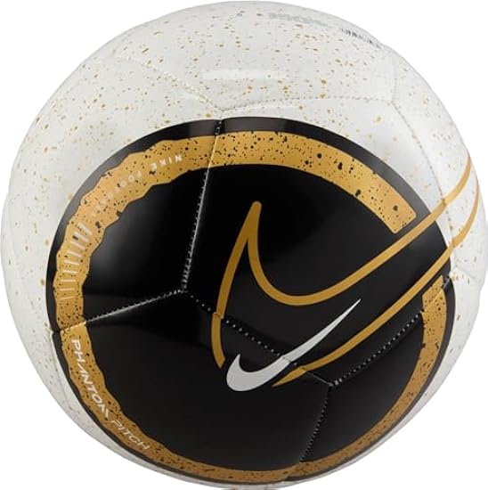 Nike Palla rotonda unisex Nk Phantom – Ho23, bianco/nero/oro/oro, FN4111-100, 3 196440165
