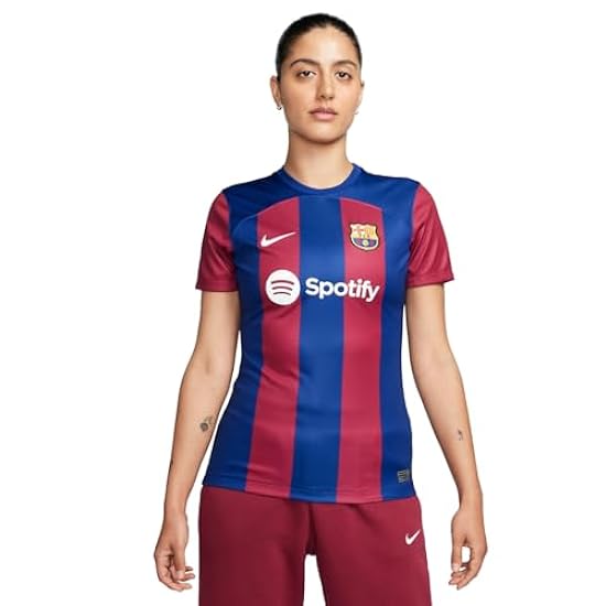 Barcelona FC FCB W Nk DF Stad JSY SS HM T-Shirt Donna 744355042