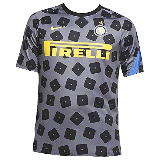 Nike 2020-2021 Inter Milan CL Pre-Match Training Football Soccer T-Shirt Maglia (Grey) 340993461