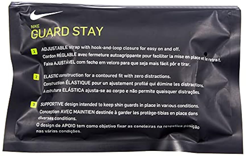 Nike – Parastinchi Guard Stay II, Unisex, bianco-nero, Taglia unica 200081514