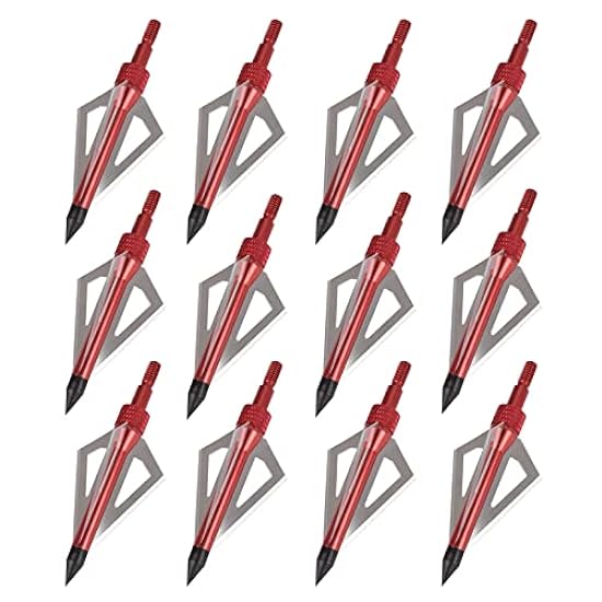 NIKA ARCHERY 12 punte a freccia, 100 grani, per freccette in carbonio, seni del braccio, frecce in alluminio e fibra di vetro per tiro ad arco all´aperto 863472731